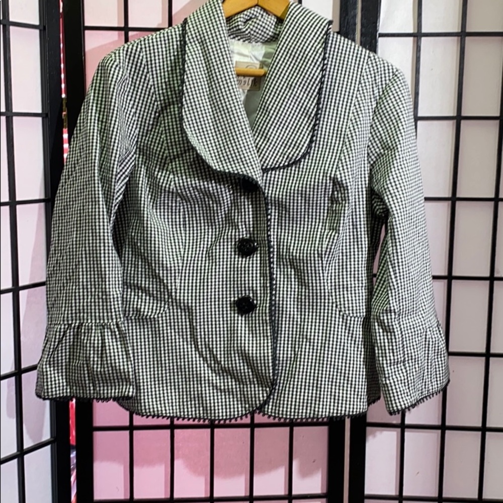 F.L. Malik Checked Blazer
